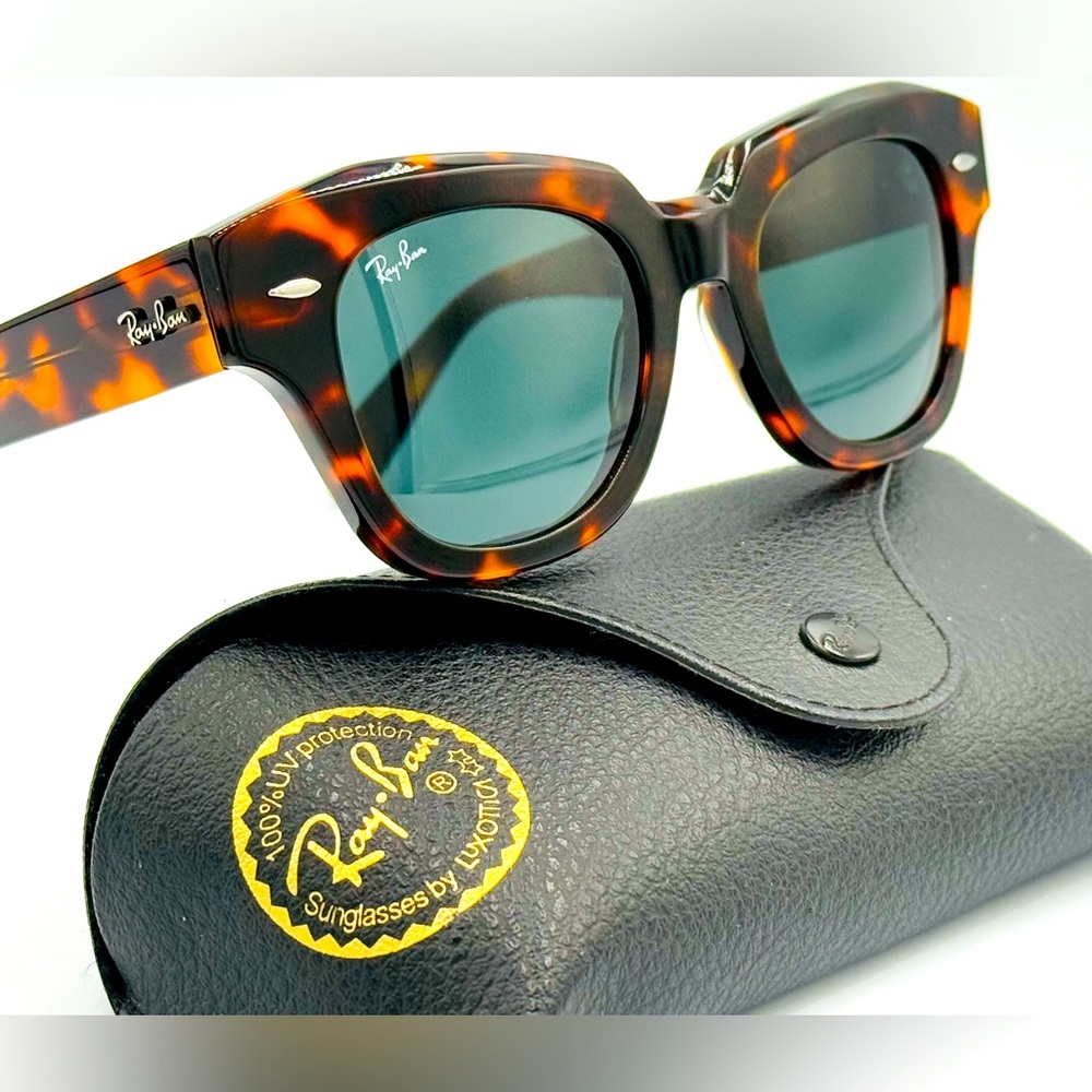 Ray-Ban State Street Women’s Sunglasses RB2186 49-20-145 Tortoise w/ Grey Lens